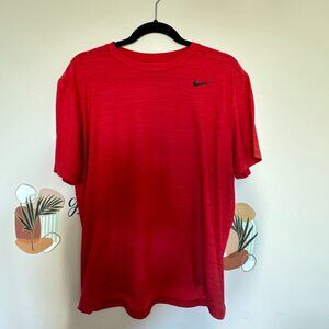 NIKE MEN'S RED T-SHIRT DRI FIT
